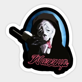 Wazzup - Scary Movie Vintage Sticker